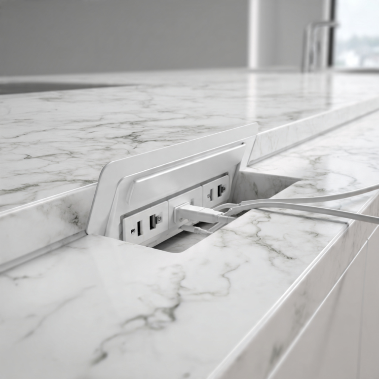 kitchen island pop up power outlet white mellondeal