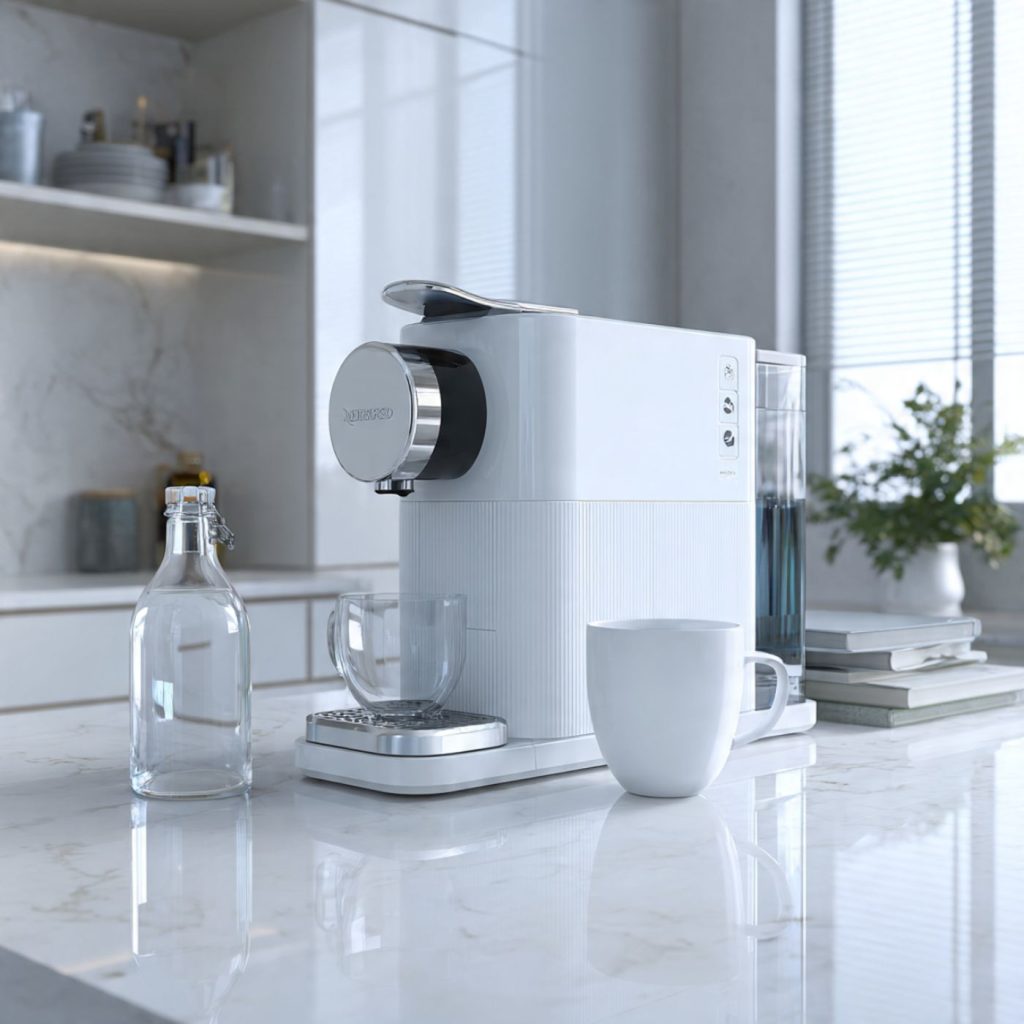 smart coffee machine cleaning descaling white mellondeal