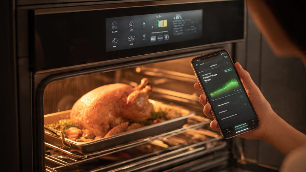 smart oven touchscreen monitoring mellondeal.com