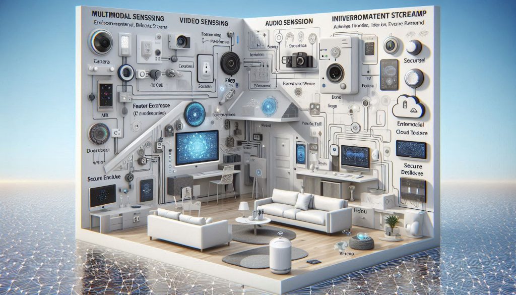 Autonomous home infrastructure with multimodal sensing, ML pipelines, edge/cloud processing, reliability metrics, and secure authentication layers