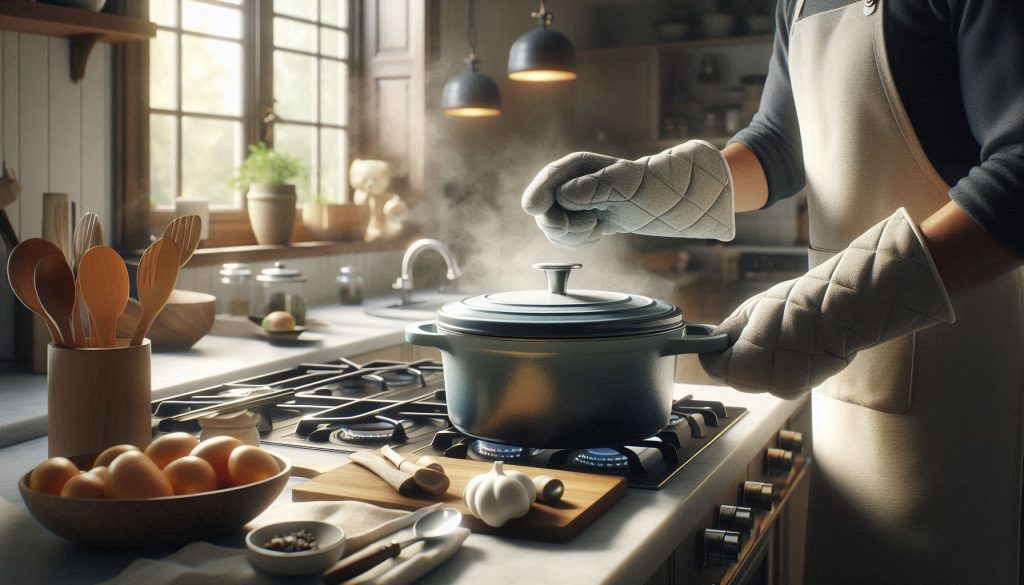 ergonomic design and everyday usability of a luxury cast iron dutch oven