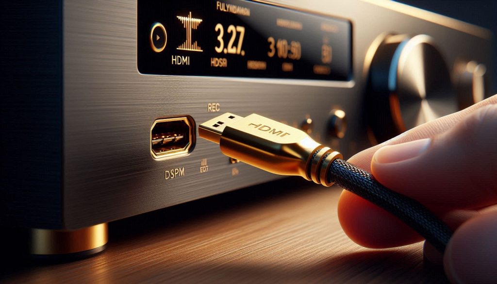 Home Theater System 2026 showing HDMI eARC connection and smart app control