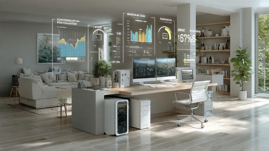 High-joule surge protector preventing costly downtime and equipment replacement in a small office