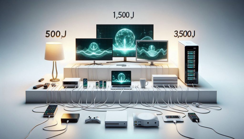 Matching surge protector joule ratings to the value and sensitivity of electronic equipment