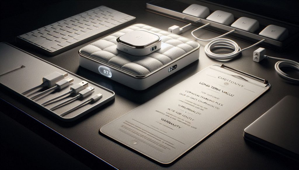 premium white leather charging station value mellondeal