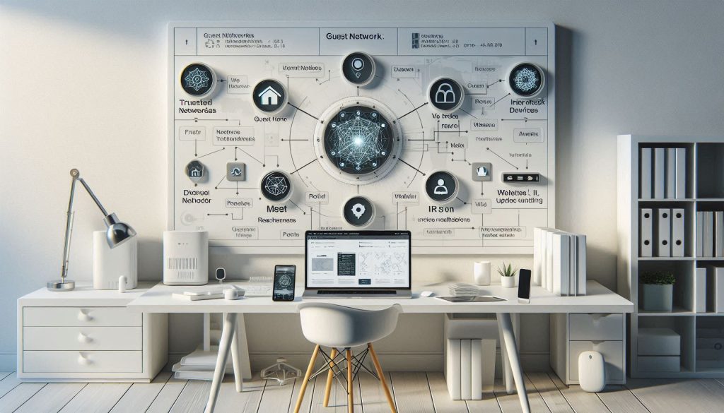 Mapping smart home network topology and segmentation with white devices, VLANs, and security details