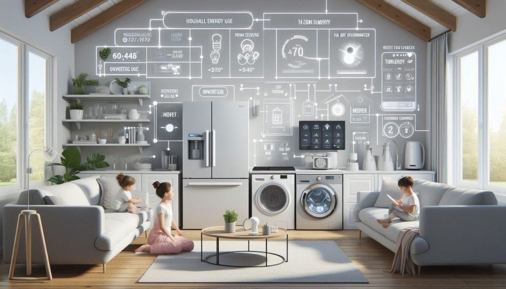 Smart appliances that reduce household energy use and lower utility bills for families.